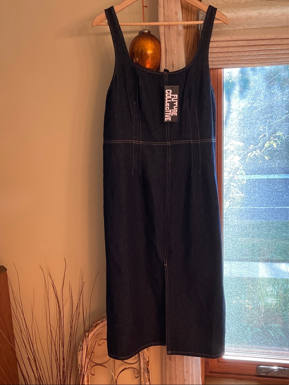 Future Collective NWT Denim Dress Large